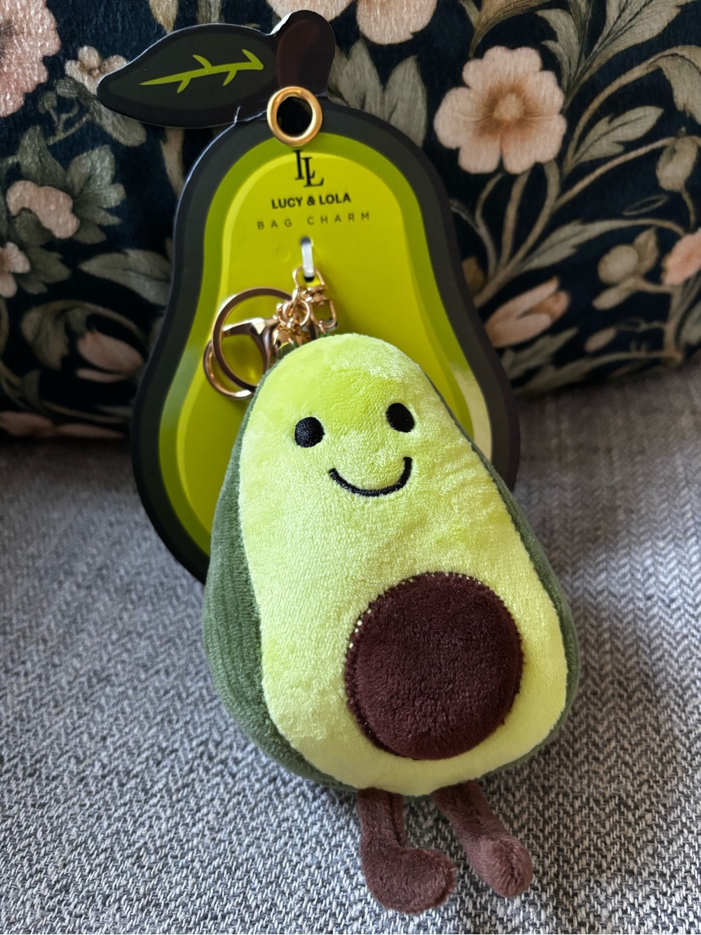 Avocado Lucy & Lola Stuffed Bag Charm